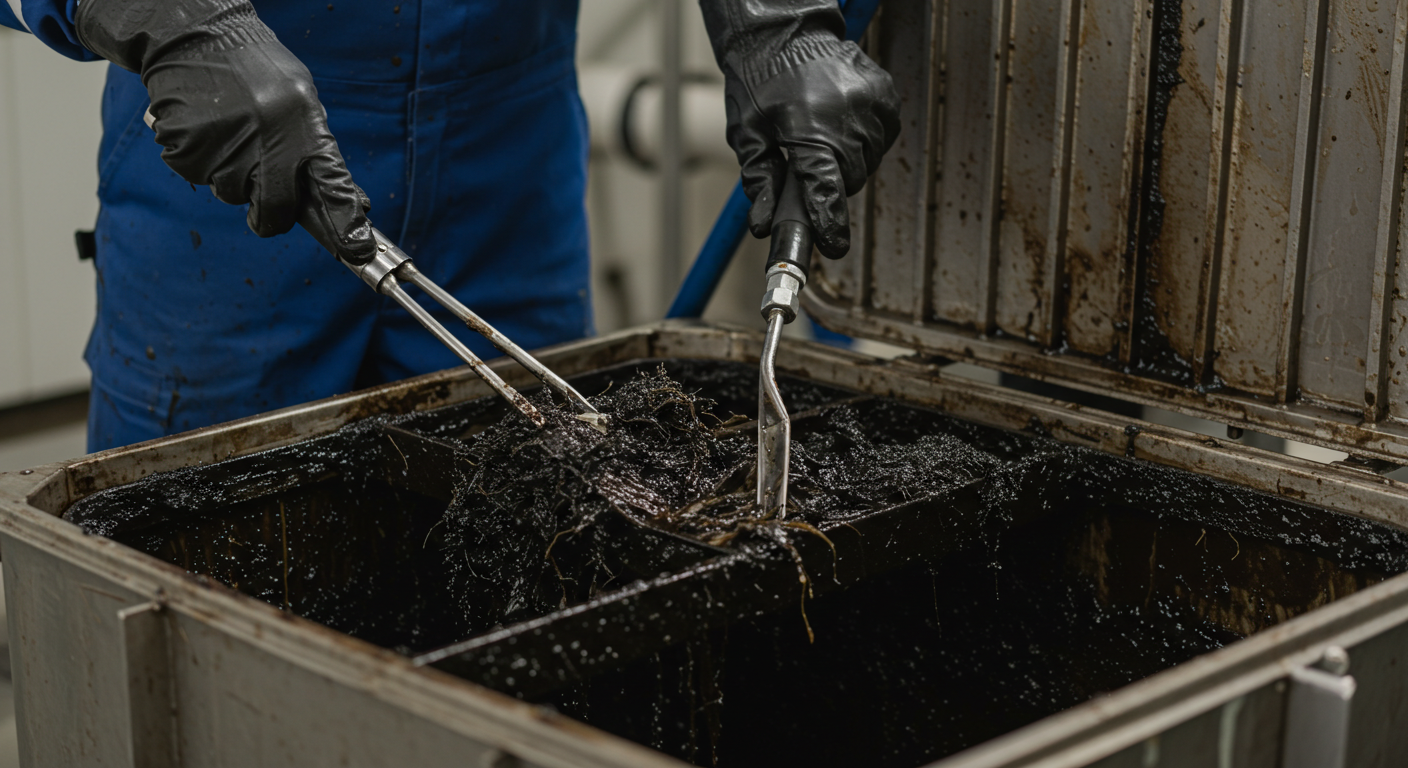 cleaning grass traps, avoid grass obstruction in your pipelines